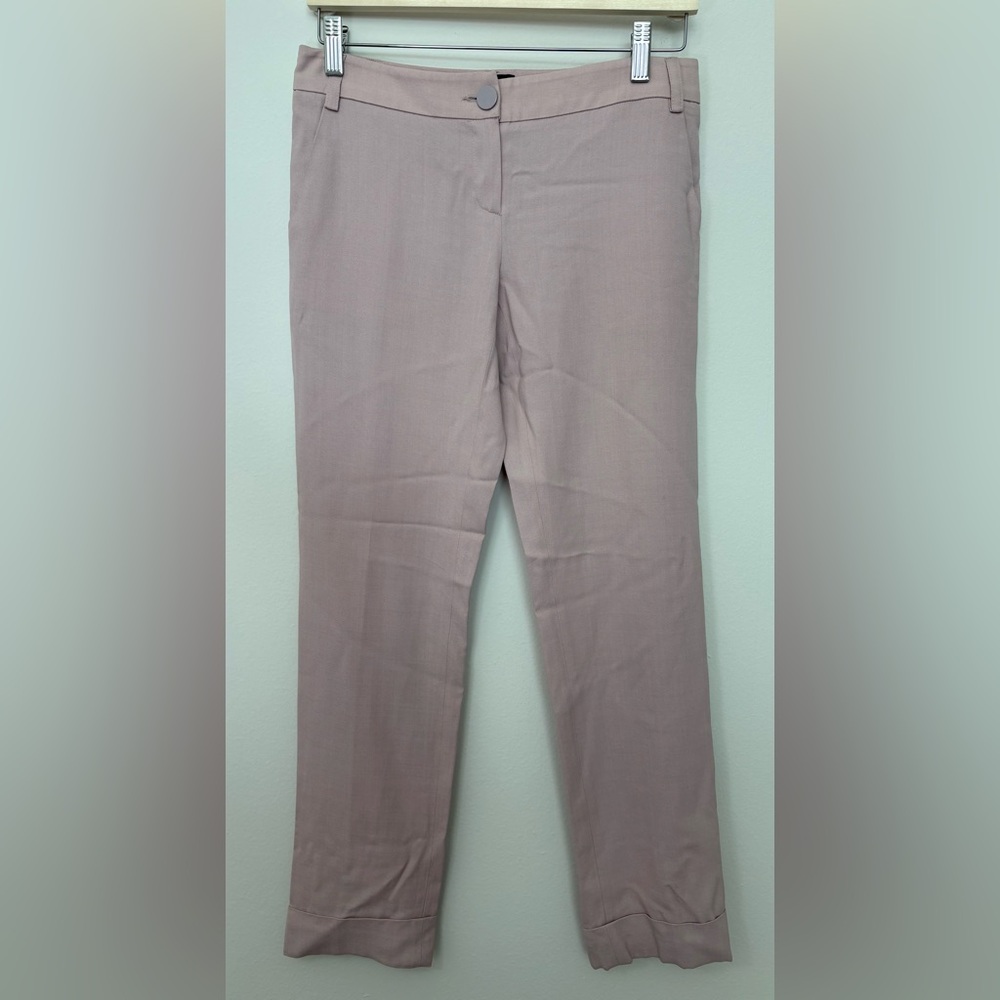 Designer Emporio Armani Wool Blush 2 Pocket Trousers Size 6-8 Sku 176